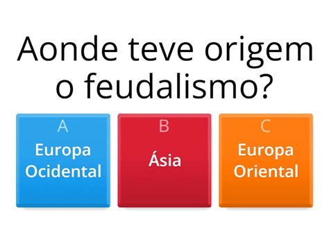 Questoes Sobre O Feudalismo