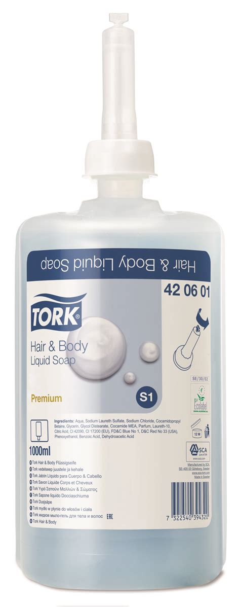 Tork Premium S Vloeibare Zeep Voor Haar En Body Ml