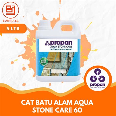 Jual Cat Batu Alam Propan Aqua Stone Care 5ltr Coating Batu Alam