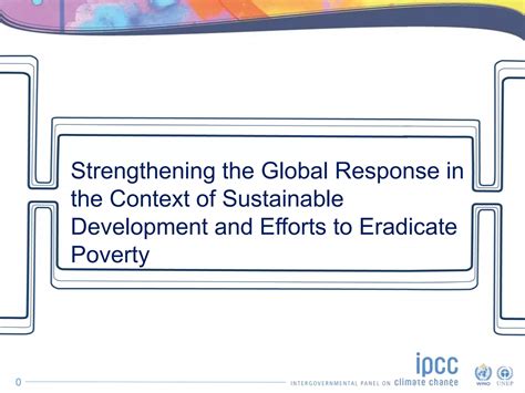 Sbsta Ipcc Special Event Strengthening The Global Response In The