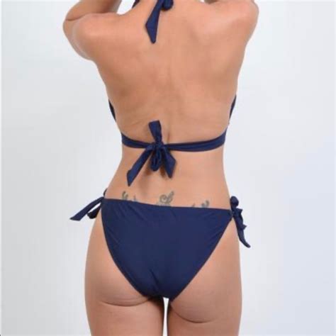 Vizcaya Navy Blue Bikini Size Gem