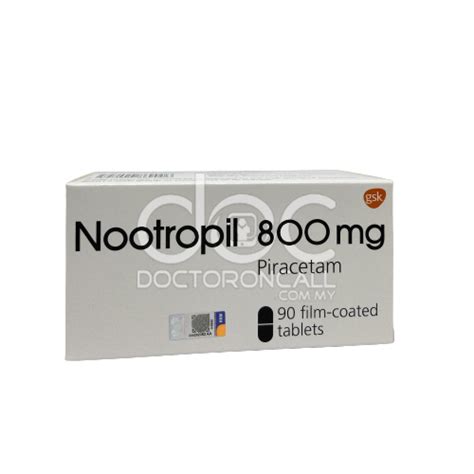 Buy Nootropil 800mg Tablet 15s Strip Uses Dosage Side Effects