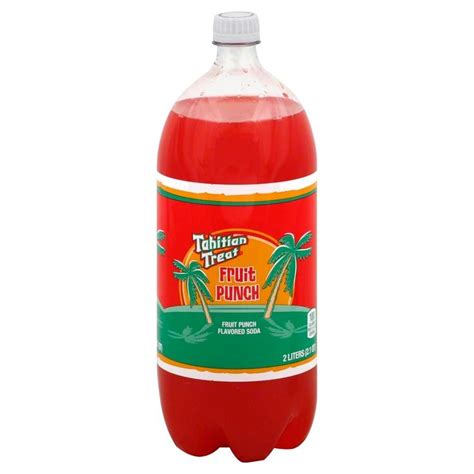 Tahitian Treat Soda 2 L Bottle Fruity Flavors Bottle Treats