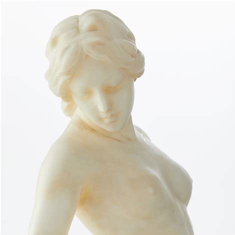 Female Nude With A Veil Leaning On A Console By Emilio Fiaschi On Artnet