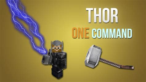 Minecraft Thor In One Command Youtube