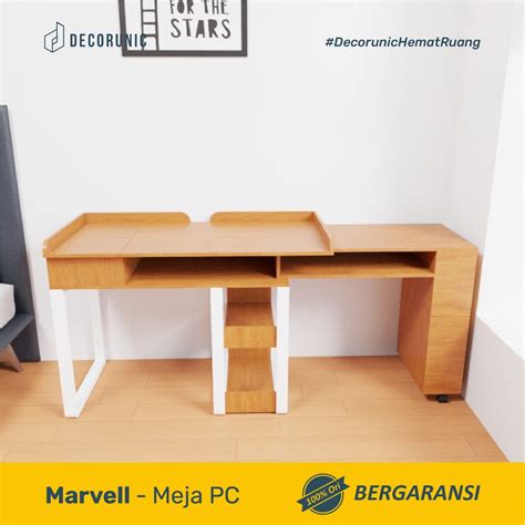 Jual Decorunic Meja Komputer Meja Kerja Belajar Pc Table Minimalist