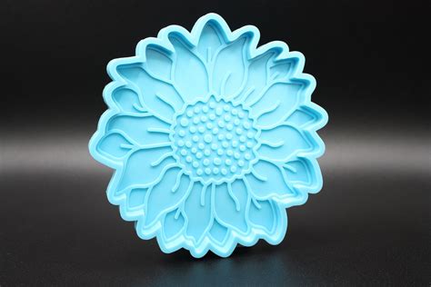 Sunflower Silicone Mould Resin Mould Coaster Resin Mold Etsy