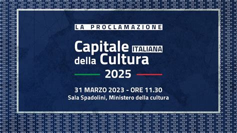 Capitale Italiana Della Cultura La Proclamazione Youtube