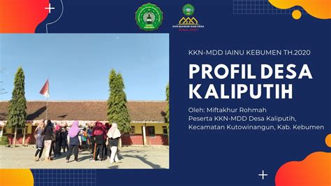 PROFIL DESA KALIPUTIH KEC KUTOWINANGUN KAB KEBUMEN KKN MDD IAINU