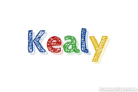 Kealy Лого | Бесплатный инструмент для дизайна имени от Flaming Text