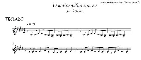 O Maior Vilão Sou Eu Partitura Teclado O Primo das Partituras