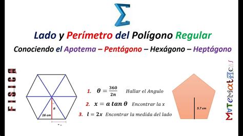 Lado y Perímetro del Polígono Regular Ejemplo 8 YouTube