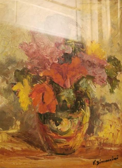 Velia Simoncini 1911 2003 Vaso Con Fiori Catawiki