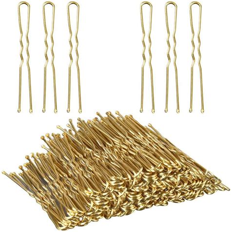 U Shaped Hair Pins For Buns Blonde 50 PCS 6 Cm 2 4 Inches Hair Bun Pins In An Assorted Box