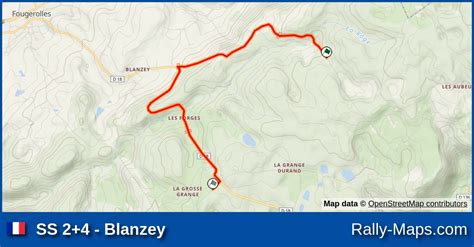 Mapa Harmonogram Profil Elewacji Os Blanzey Rallye R Gional