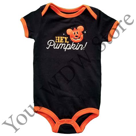 Disney Baby Onesie - Halloween Hey Pumpkin Mickey