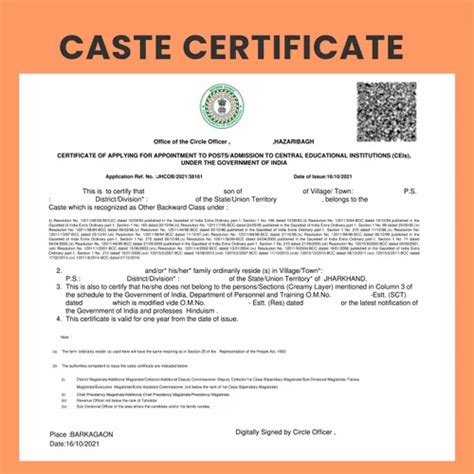 caste certificate caste certificate agents  india