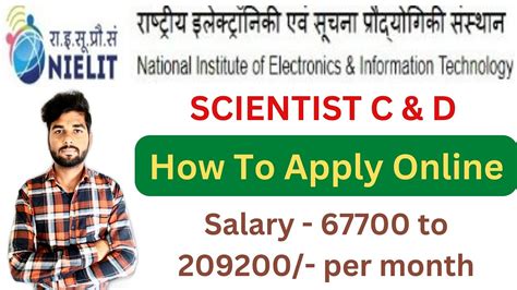 NIELIT Recruitment 2022 Scientist C And D How To Apply Online