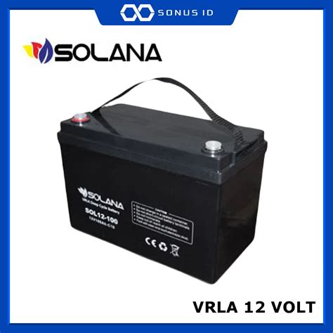 Battery Solana VRLA 12 Volt 100 AH