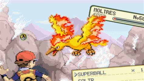 Pokémon Rojo 19 Capturando a Moltres con la última Superball YouTube