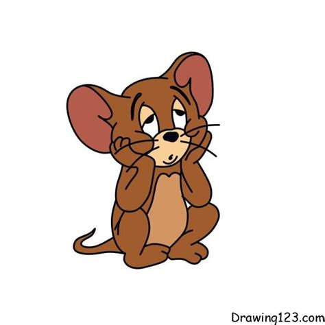 How To Draw Jerry The Mouse From Tom And Jerry