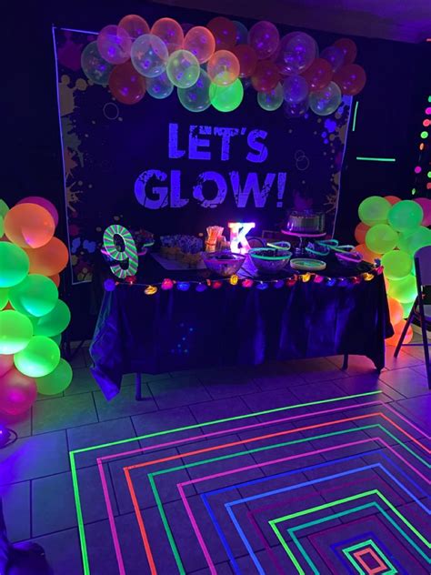 My Daughters Glow In The Dark Party Neon Birthday Glow Birthday