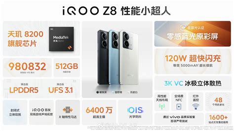 iQOO Z8 Debuts with Mediatek Dimensity 8200 chipset