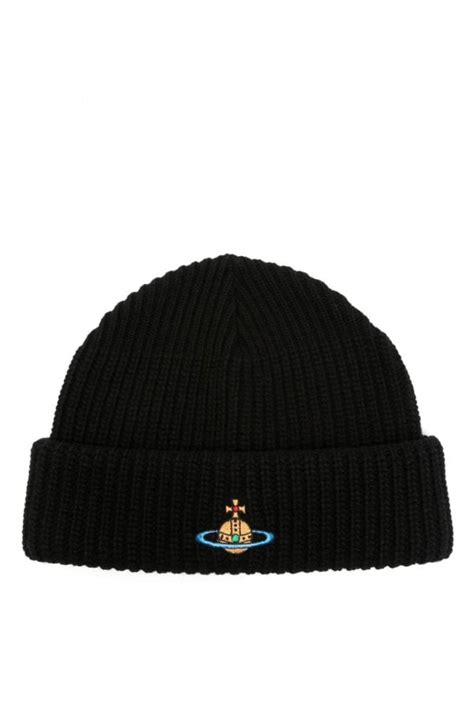 VIVIENNE WESTWOOD ORB WOOL BEANIE HAT Clothing From Circle Fashion UK