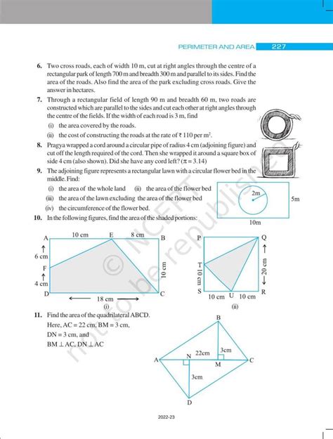 Ncert Book For Class 7 Maths Chapter 11 Perimeter And Area Indcareer Schools