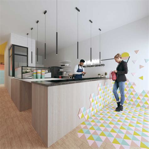 OUR PROJECTS | Ice cream Shop Interior Design in California | ITALIANBARK