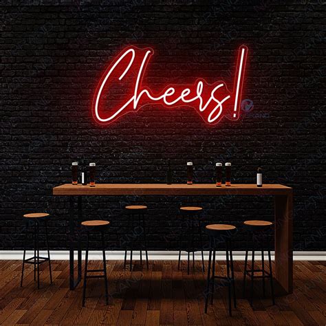 Cheers Neon Sign Led Light Up Sign Neon Signs Light Up Signs Neon