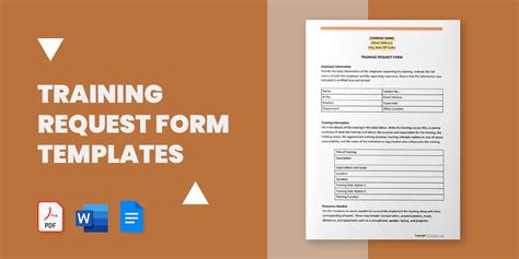 Training Request Form Templates In Pdf