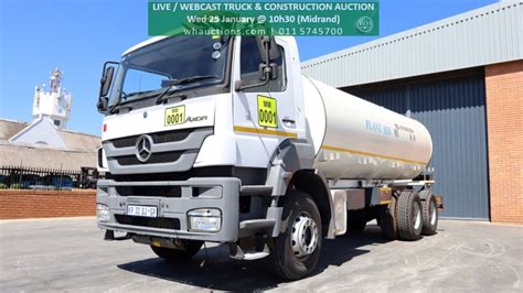 2008 Mercedes Benz Axor 18000L 6x4 Water Tanker Water Bowser Trucks For