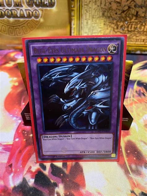 Blue Eyes Ultimate Dragon Unlimited Edition Ultra Rare Ldk Enk Yu Gi