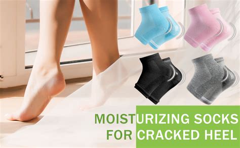 Amazon Pairs Moisturizing Gel Heel Socks Dry Heels Treatment