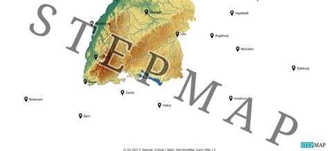 Stepmap Baden W Rttemberg Fl Sse Landkarte F R Deutschland