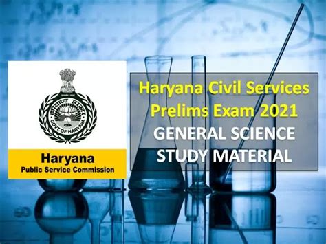 Hpsc Haryana Civil Services General Science Gs Study Material