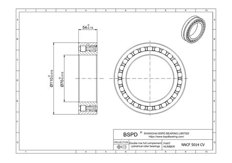 NNCF 5014 CV Double Row Full Complement Cylindrical Roller Bearings