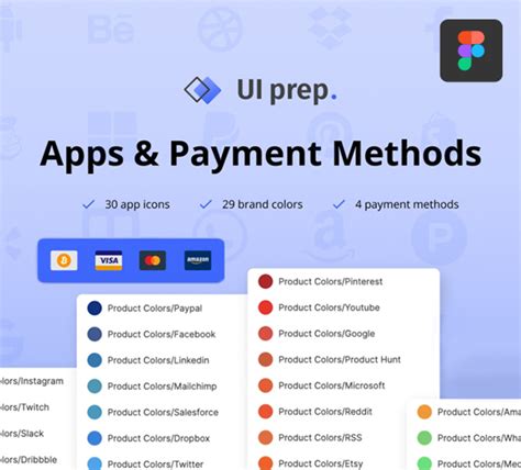 Payment Methods UI Credit Card Icon Set Freebie FreebiesUI