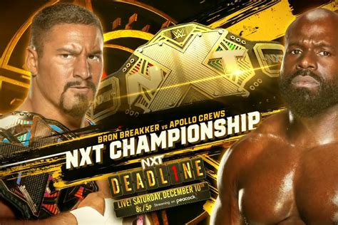 Apollo Crews To Challenge For The WWE NXT Championship At NXT Deadline ...