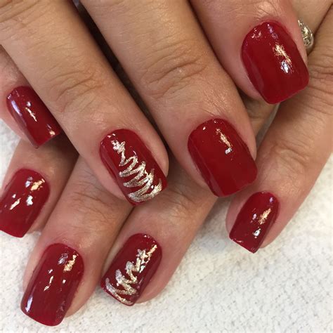 Unhas Vermelhas Prontas Para O Natal Christmas Gel Nails Christmas