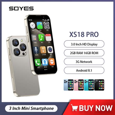 SOYES XS18 Pro Mini Smartphone Android 8 1 2GB RAM 16GB ROM Facial