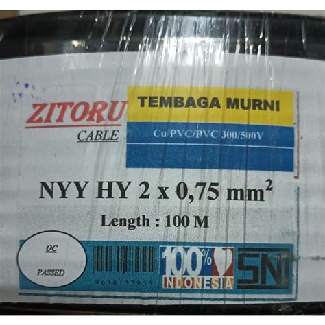 Jual Kabel Listrik Nyyhy X Sni Tembaga Asli Harga Permeter