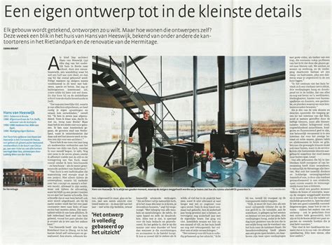 Het PAROOL Een Eigen Ontwerp Tot In De Kleinste Details Hans Van