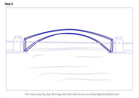 How To Draw Sydney Harbour Bridge Bridges Step By Step