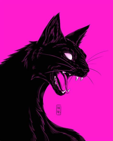 Dark Art Illustrations Dark Art Drawings Animal Drawings Black Cat