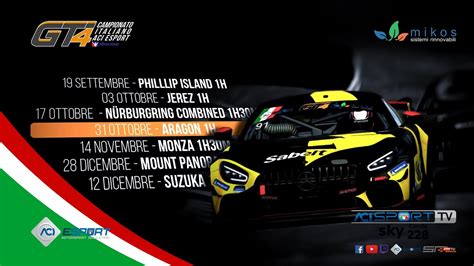 ACI ESport Campionato Italiano GT4 2023 IRacing Round 4 Aragon