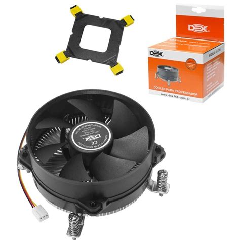 Cooler Para Processador Intel LGA 1700 1155 1156 12V 2500 RPM 3 Pinos