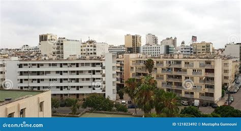 Panoramic Skyline and Buildings in Casablanca, Morocco Stock Photo ...