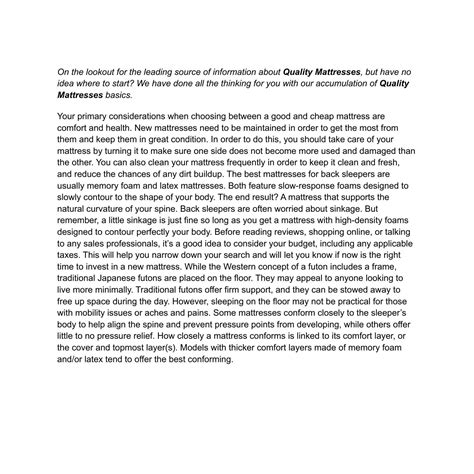 Quality Mattresses.pdf | DocDroid